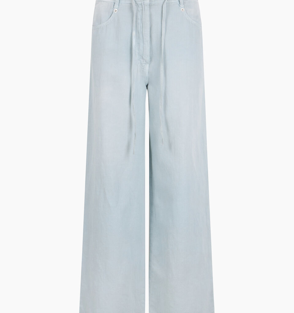 TROUSERS - Palazzo - Light Blue | Sisley K image number 1